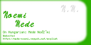 noemi mede business card